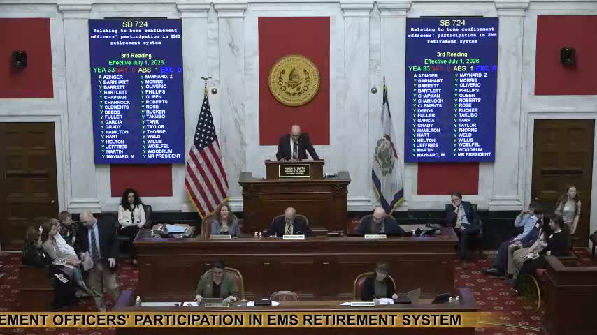 West Virginia Senate advances a package of retirement, health and funding measures