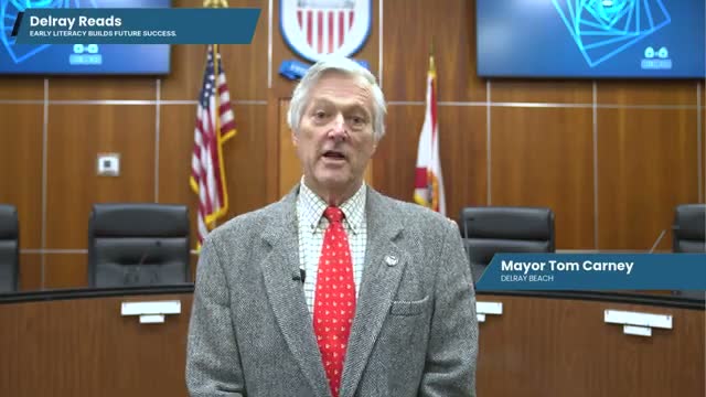 Delray Beach mayor urges parents to read 15 minutes a day to boost early literacy