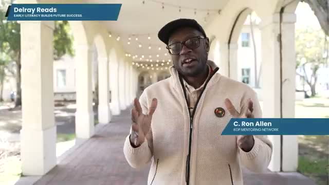 Delray Beach presenter outlines "3 E's" for early literacy and sets 2029 reading goal