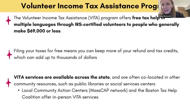 Free VITA tax-preparation sites and multi‑language materials promoted for Boston-area taxpayers