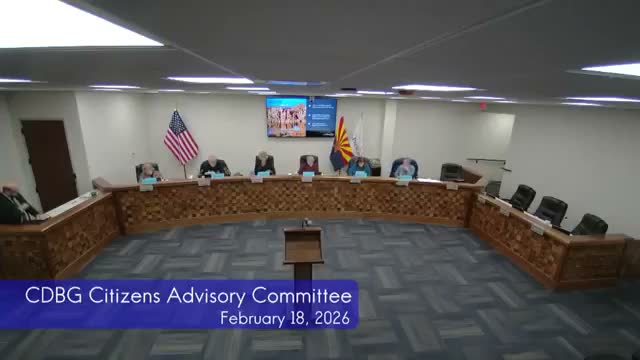 CDBG advisory committee approves minutes, appoints Ginger Cutting to ranking subcommittee