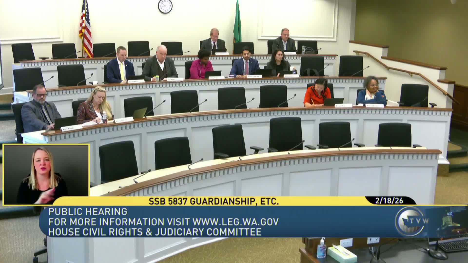 Committee considers technical revisions to adult guardianship and supported decision-making rules