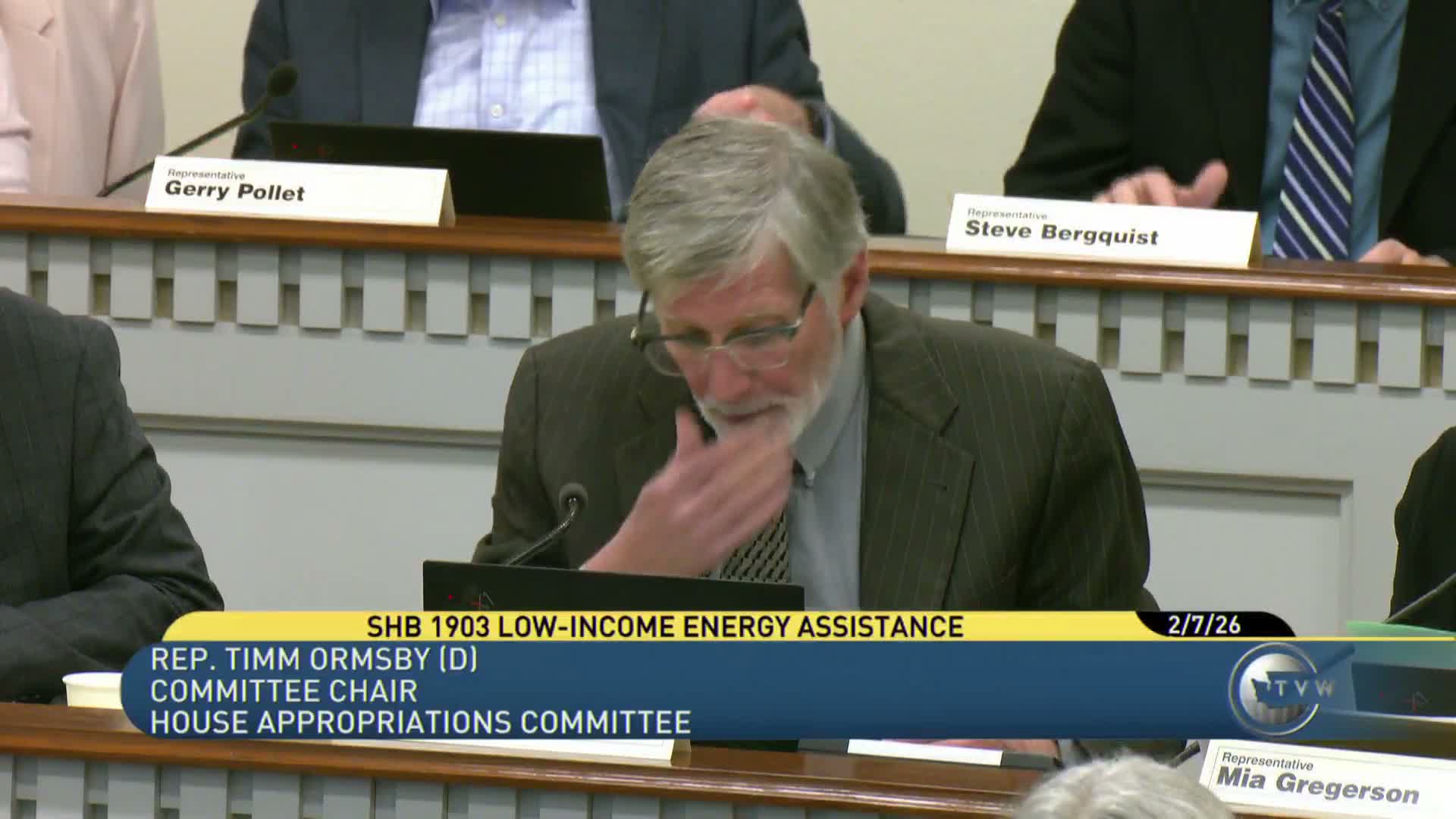 Appropriations executive session: committee advances multiple bills, including public defense, juvenile justice and energy measures