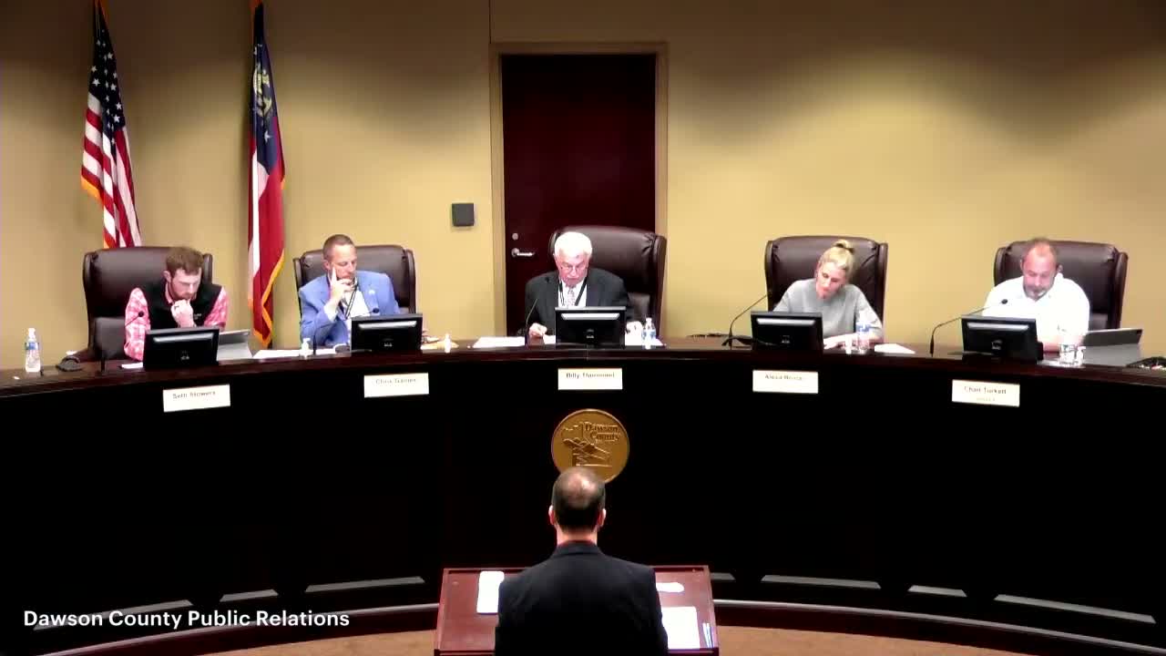 Dawson County approves rezoning request for Hood Landscaping to allow additional outdoor parking