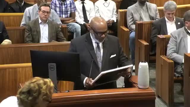 Commission honors late security officer, proclaims Women in Construction Week and recognizes Bessemer Middle School robotics champions