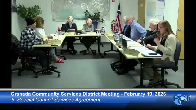 GCSD approves special counsel services agreement for assessment district