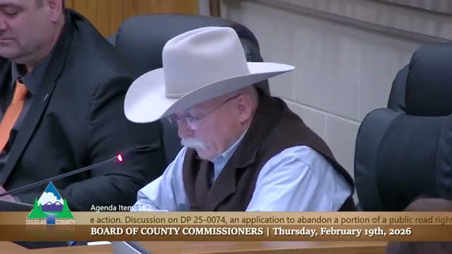 Douglas County denies Moore Lane right-of-way abandonment after neighbors and staff warn of lost access and utility concerns