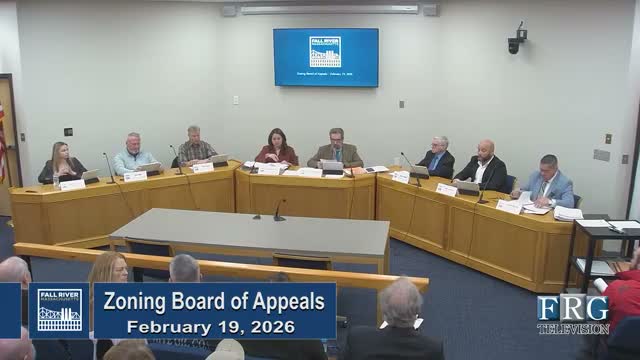 Fall River ZBA: withdrawals, several residential variances approved, and one petition tabled