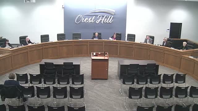 Crest Hill council approves 15 consent items including $2.2M roadway contract and multiple utility purchases