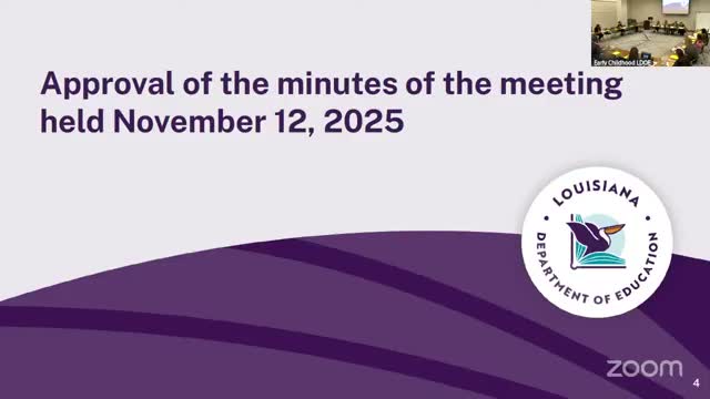 Louisiana wins 2026 Preschool Development Grant; LDOE outlines birth‑to‑5 strategies