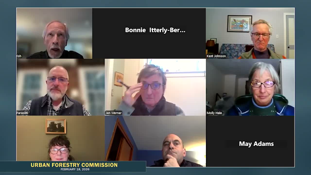 Commission rolls out volunteer maintenance program and discusses chip-drop logistics