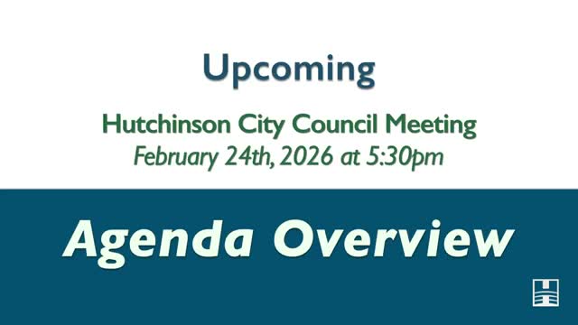 Hutchinson administrator previews Feb. 24 council meeting, flags apartment site plan and Franklin site hearing