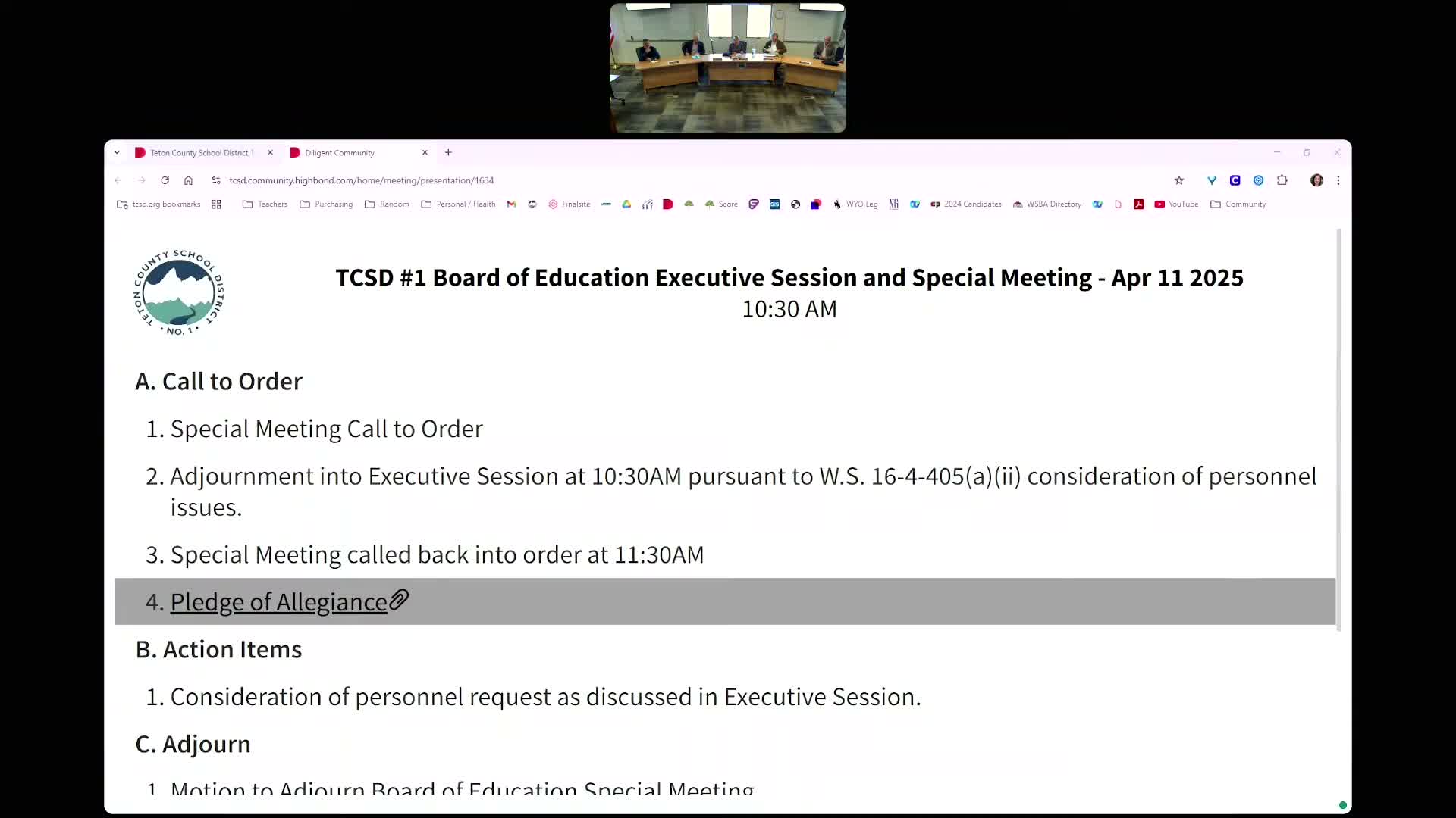 Teton County School District #1 board member announces Dr. Gillian Chapman's resignation; interim decision expected within 30 days
