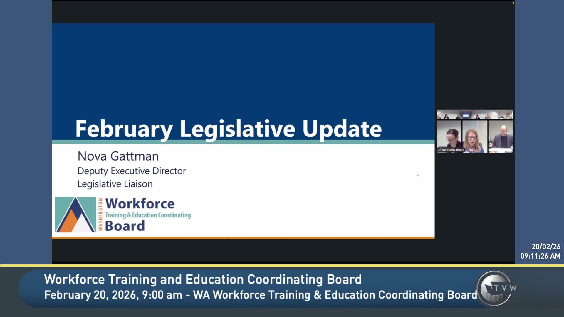 Board staff outlines mid‑session bill tracking and $827 million revenue uptick