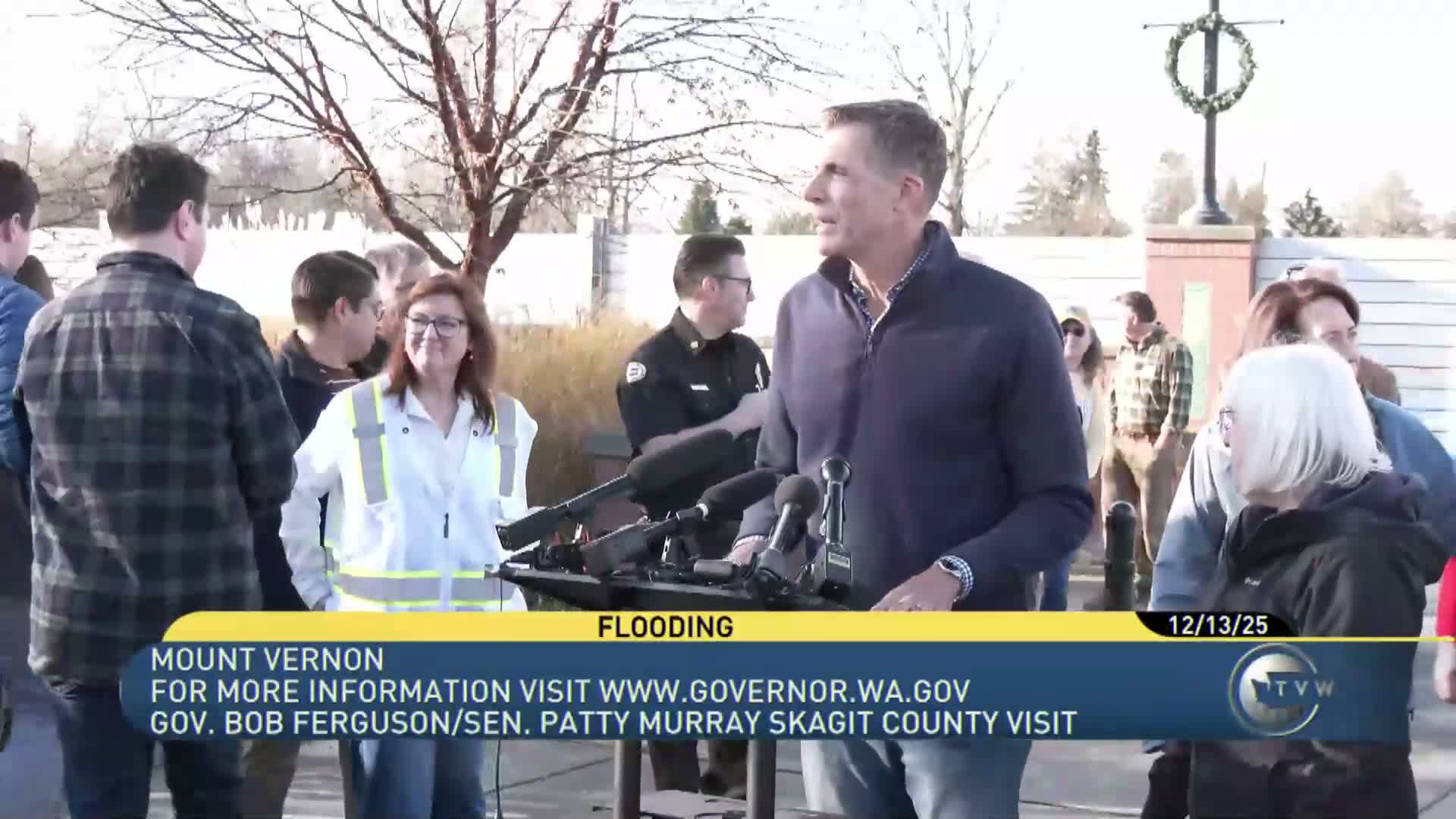 Mount Vernon flood wall held as officials warn of more rain; FEMA teams staged