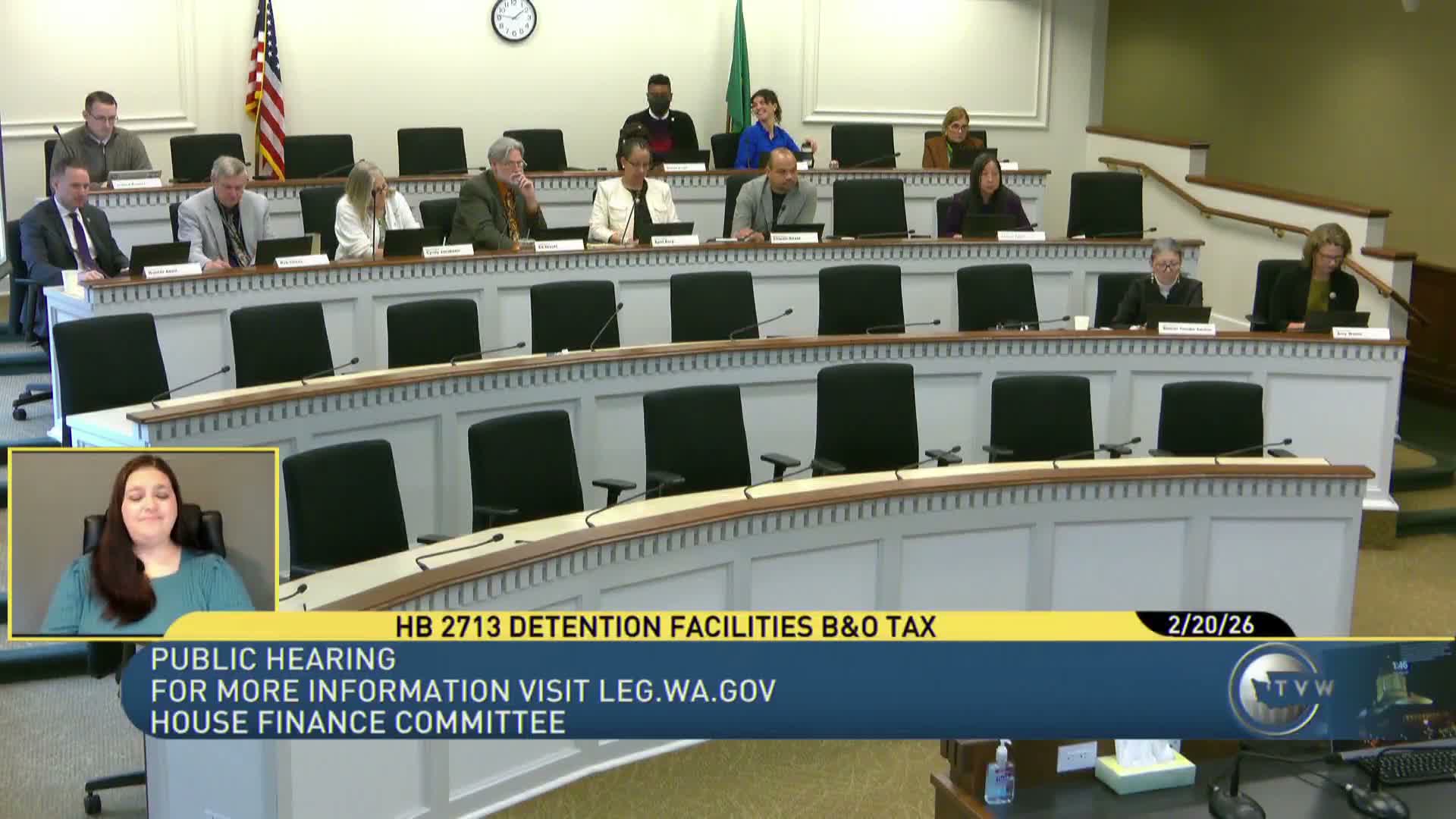 Sponsor frames 1% B&O surtax on private detention operators; counties seek carve-outs for regional juvenile facility