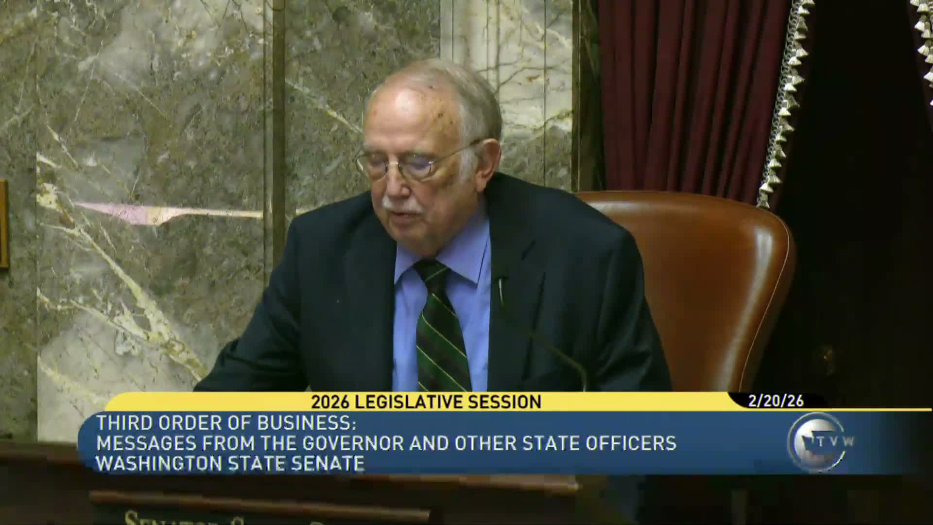 Senate dispenses with journal reading, refers reports and appointment, advances orders and adjourns