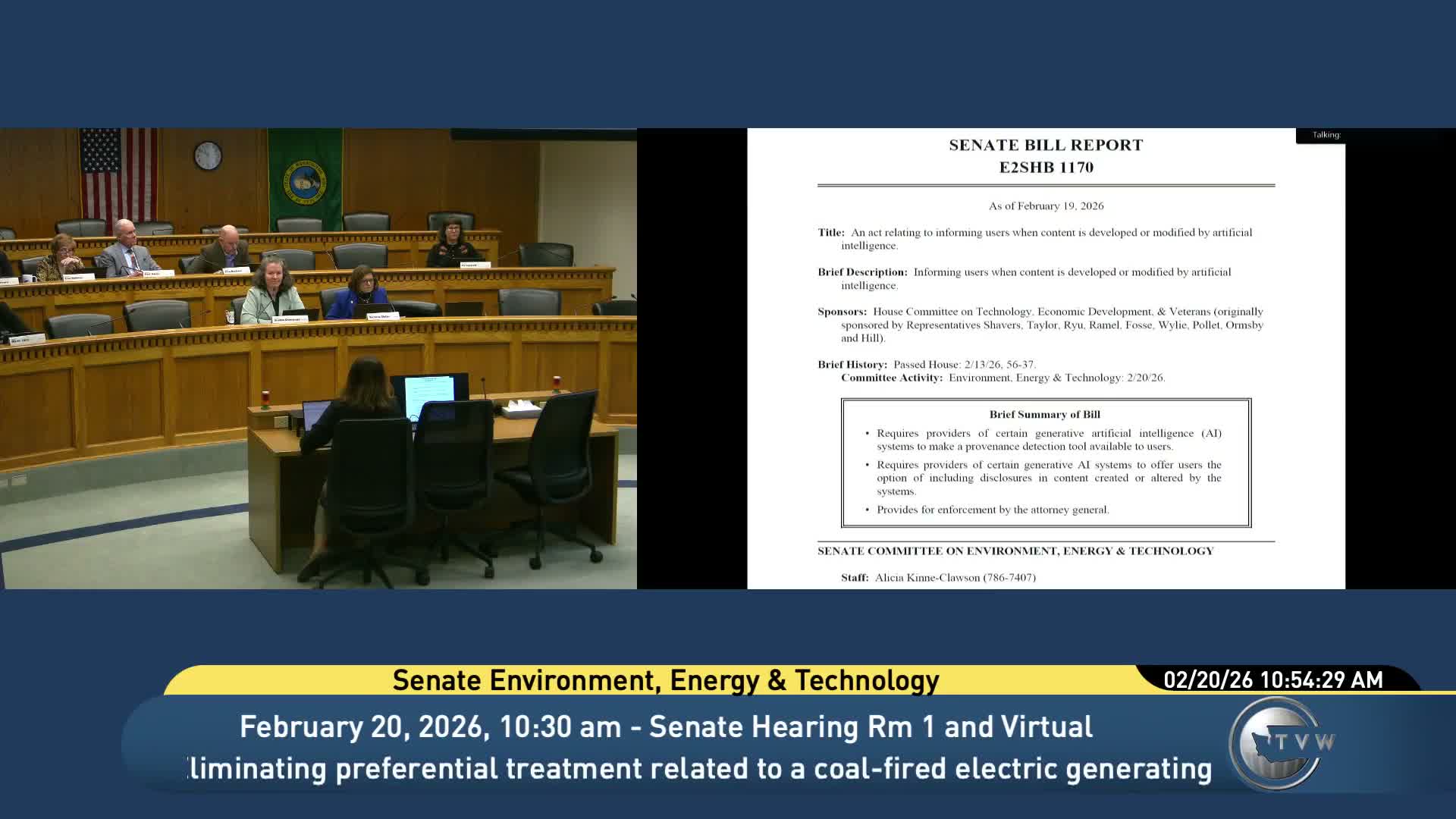 Committee considers AI provenance bill requiring detection tools and disclosures for large providers