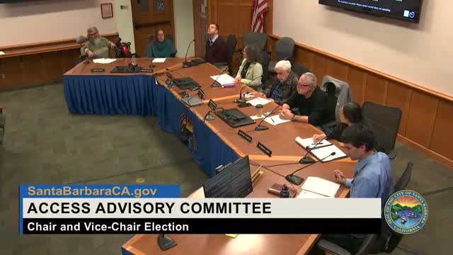 Access Advisory Committee reappoints Sorgman as chair, Marston remains vice chair; minutes approved