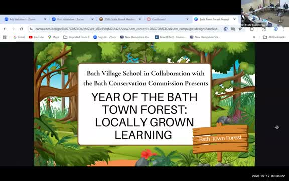 Bath Village School turns town forest into year‑long science classroom