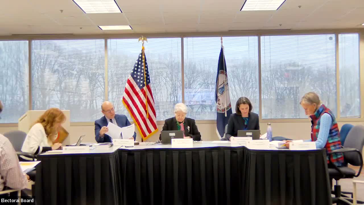 Registrar briefs board on operations, staffing and pending legislation that could affect election processing