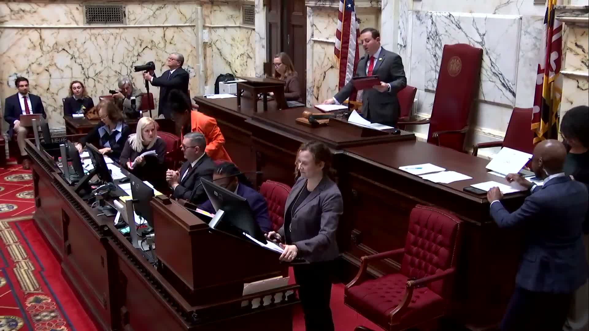 Senate adopts favorable committee reports and orders multiple bills printed for third reading