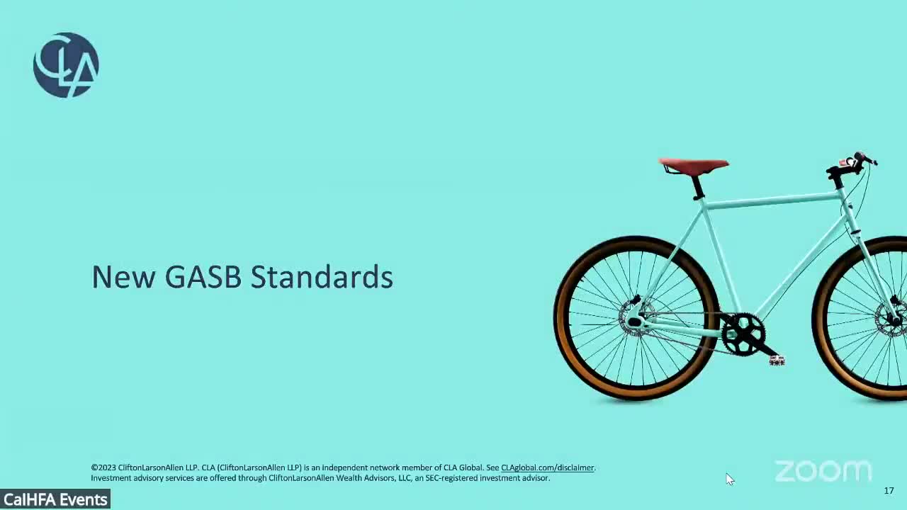 CalHFA staff outline GASB 103 implications; auditors, staff to coordinate on classification of MBS activity