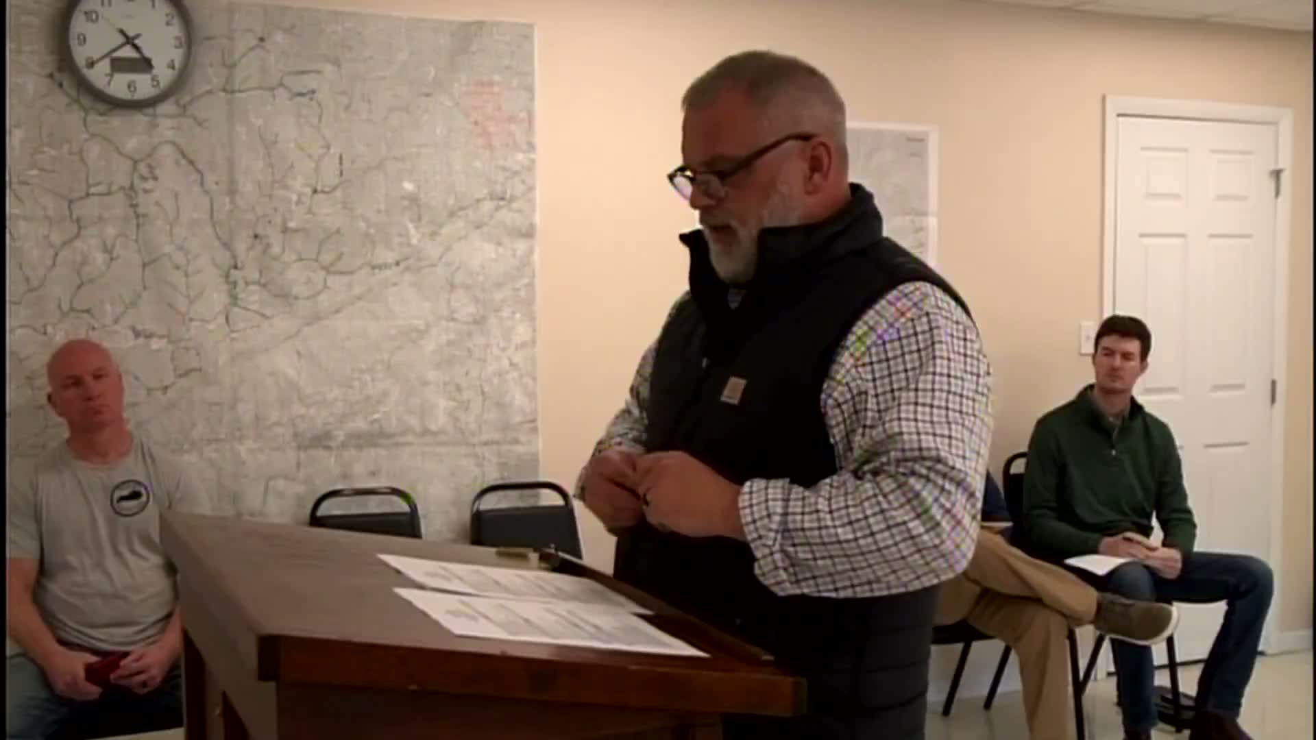 Board approves Vanguard Utility Services for meter replacement; votes at a glance