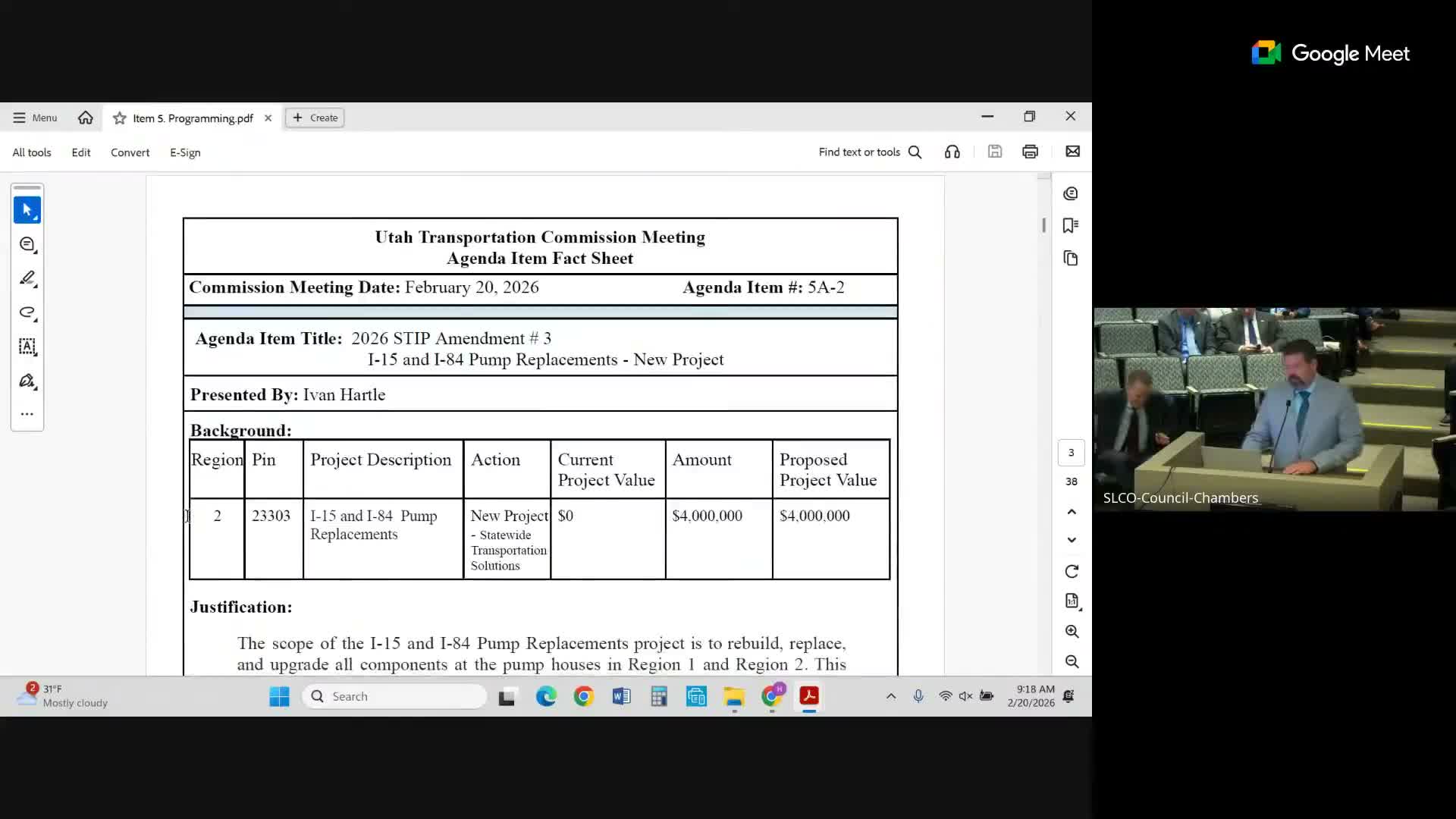 Commission approves slate of STIP amendments and project funding adjustments