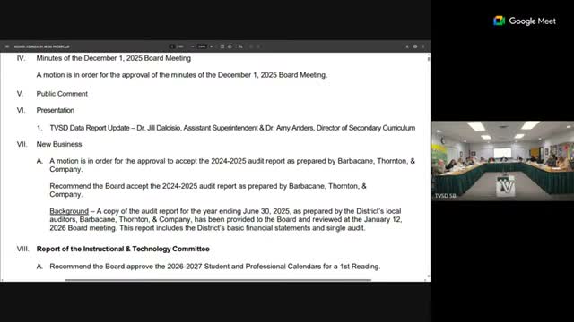 Twin Valley board approves 2024–25 audit, policies and personnel actions