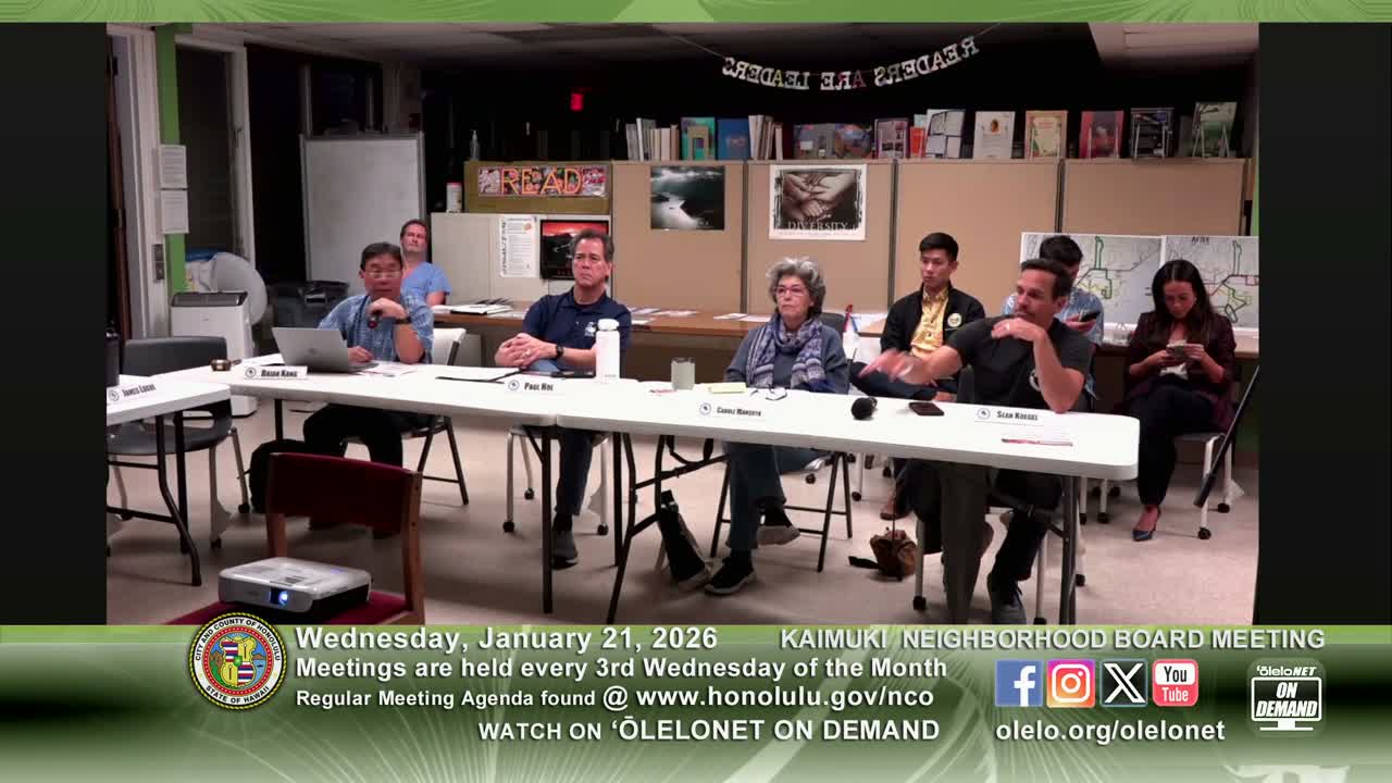 Kaimuki board adopts resolution urging FAA to reconsider local flight paths after residents cite noise and safety