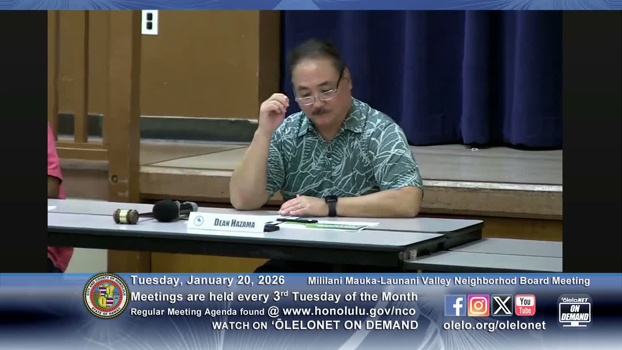 Mililani residents press officials on emergency access road, stream ownership and proposed gondola project