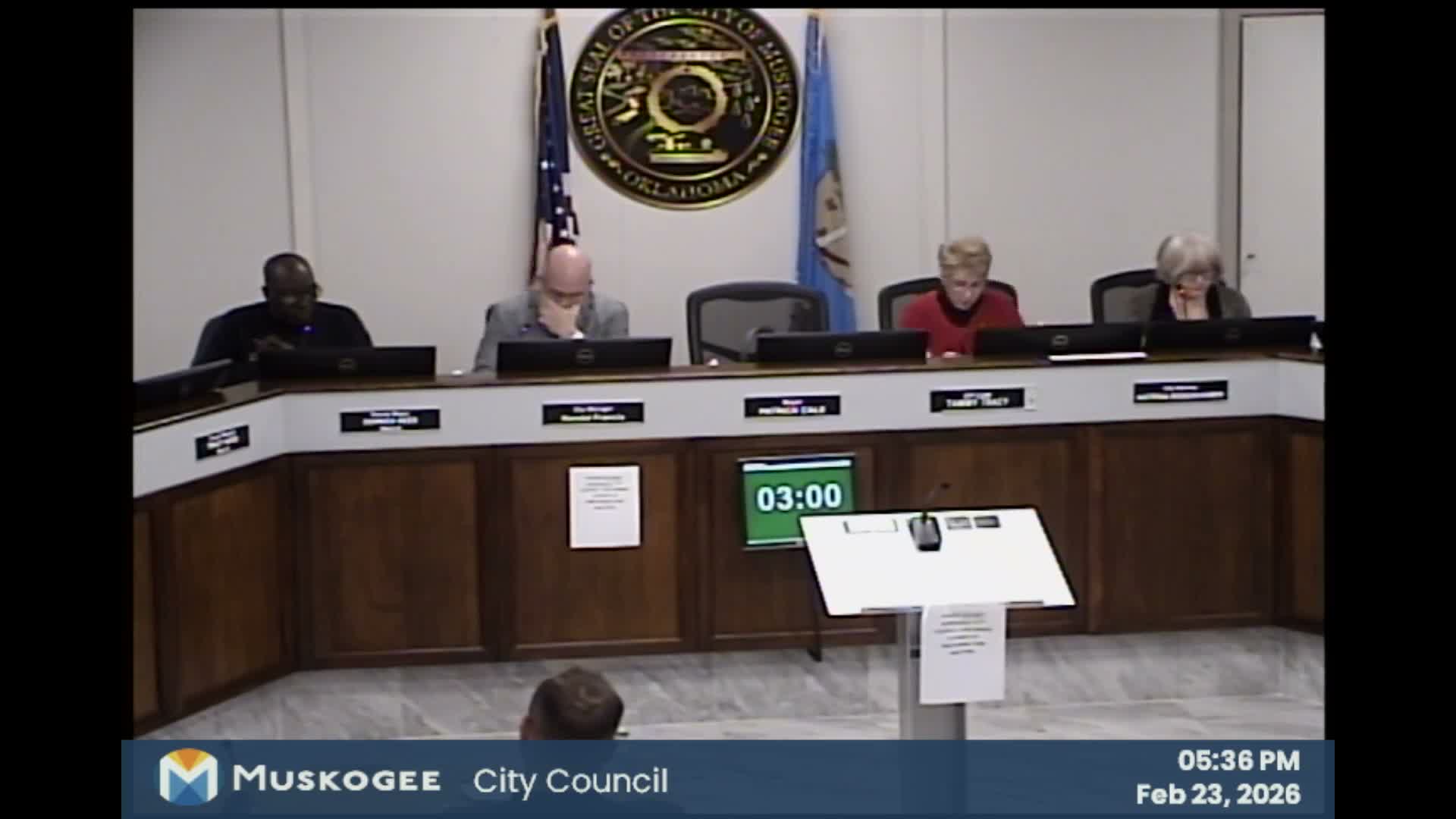 Muskogee City Council approves rezoning, repeals local campaign filing rule, updates utility eligibility and OKs insurance, sludge contract and appointments