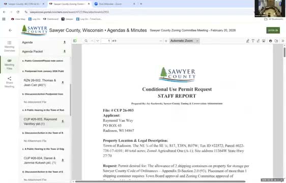 Zoning committee approves multiple conditional use permits for shipping containers and accessory structures