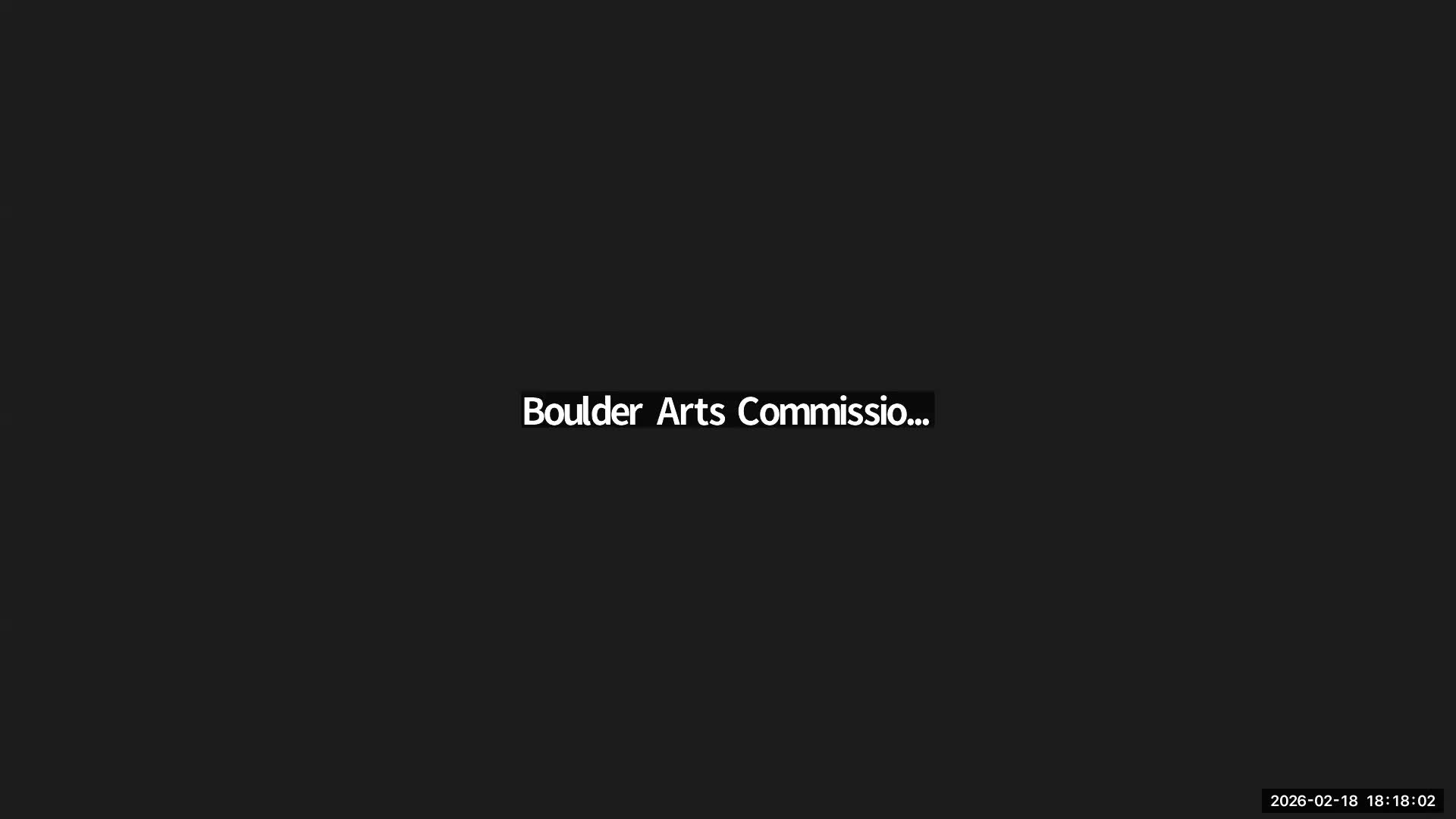 Boulder Arts Commission approves grant reports, releases $900 to artist contingent on updated report