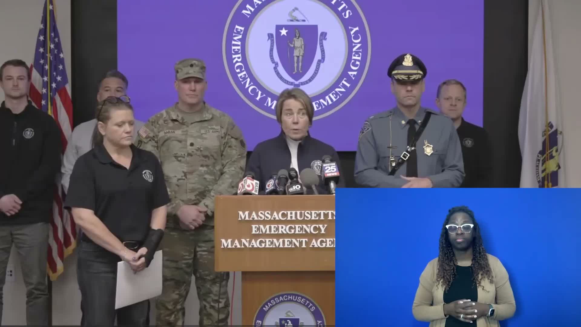 Governor Healy orders travel ban for parts of Massachusetts, mobilizes guard as nor'easter knocks out power to about 290,000