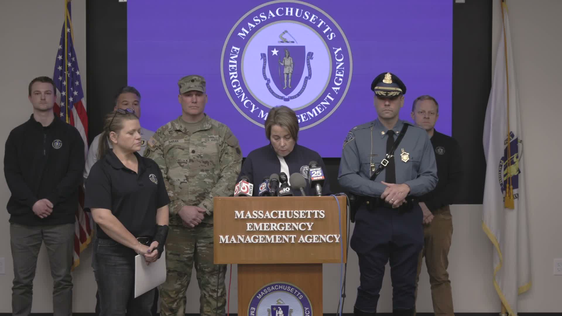 About 290,000 customers without power as crews stage to restore service; access and wind hamper work