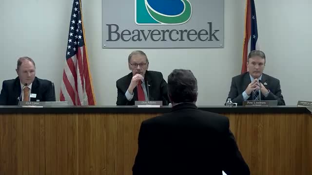 Beavercreek finance staff outlines income‑tax and property‑tax scenarios, warns of transition deficits