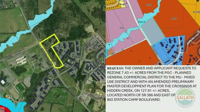 Planning commission approves Hidden Creek amendment to add independent‑living units but strikes pedestrian cross‑connection over protected stream