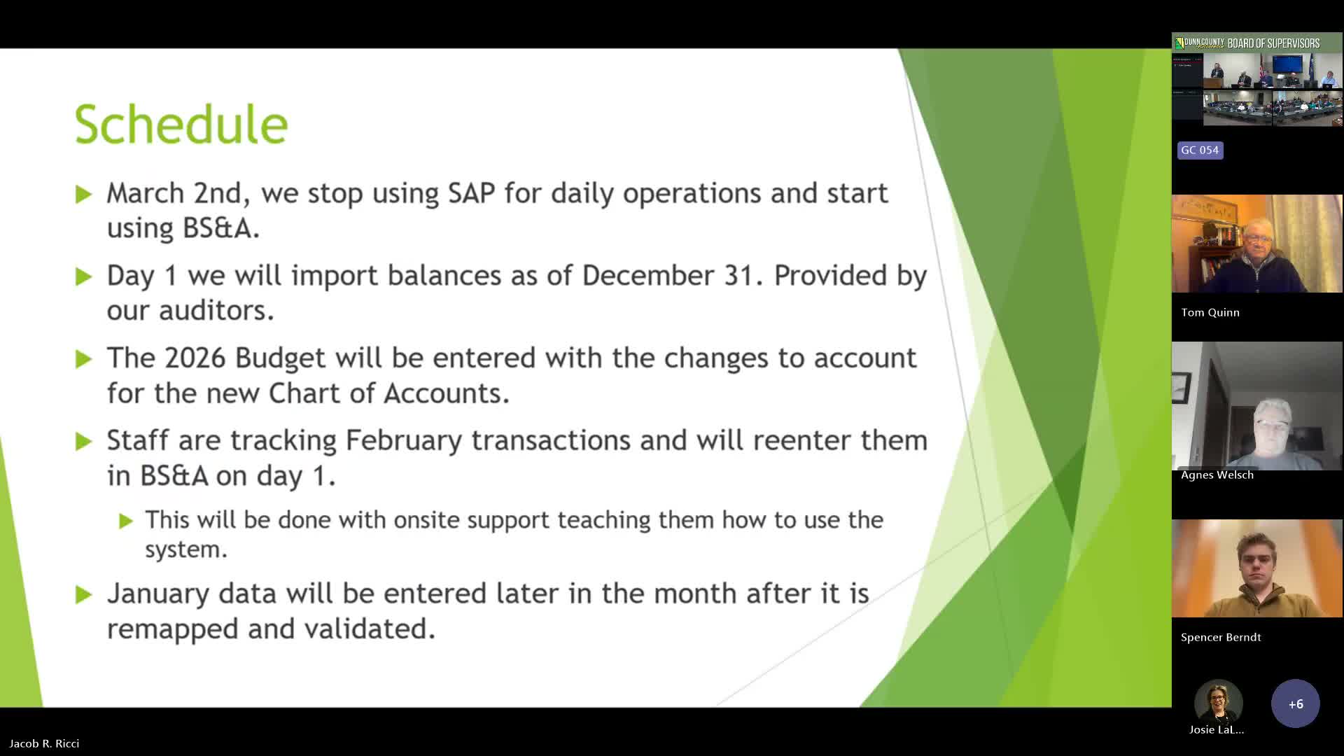 Dunn County to switch finance system March 2, officials warn of busy go‑live period