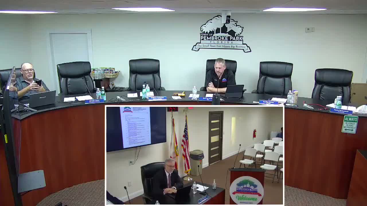 Pembroke Park special commission meeting adjourned after quorum not met; mayor accuses town manager of blocking attendance