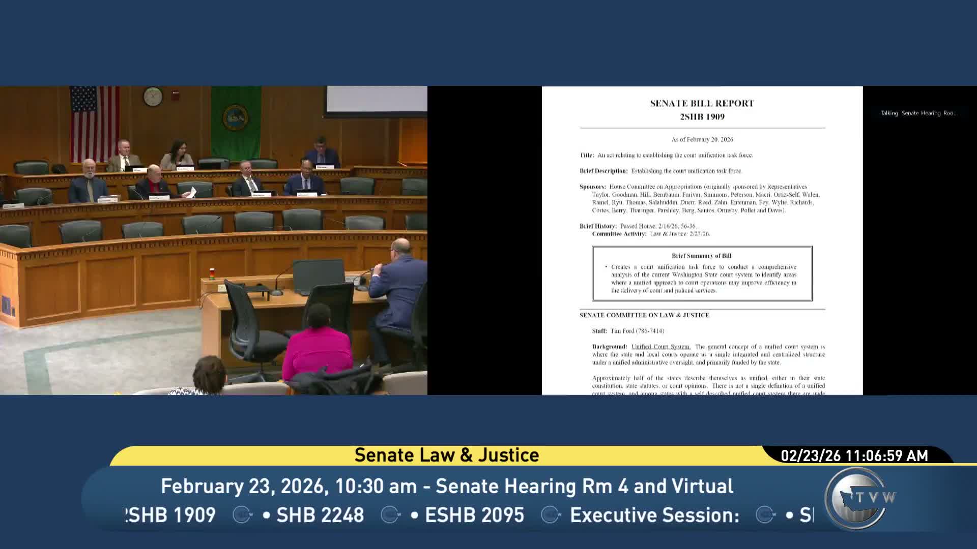 Task force proposed to study court unification across Washington