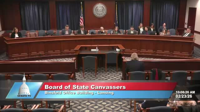 Board of State Canvassers certifies special primary results, approves manuals and schedules 2026 meetings