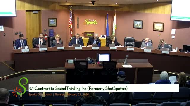 Sparks council renews three‑year ShotSpotter contract amid public concern about cost and surveillance