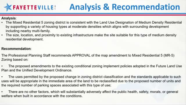 Council approves MR‑5 rezoning at 2211 Rose Hill Road amid resident objections over traffic and flooding