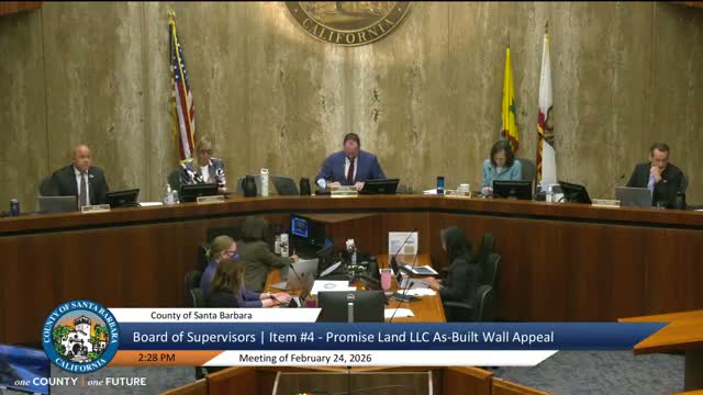 Board denies appeals of as-built San Ysidro Creek wall after staff and flood-control reviews