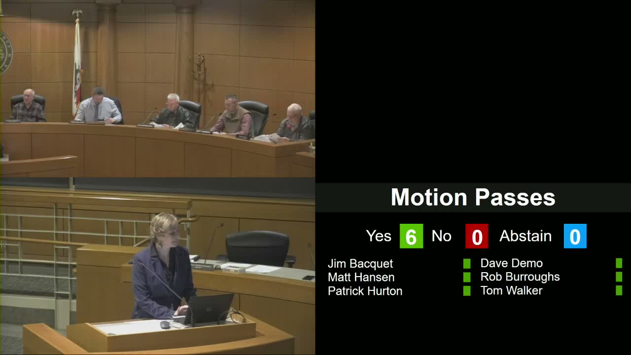 Tehama County commission authorizes grant submission, pledges local match for Lake California Drive reconstruction