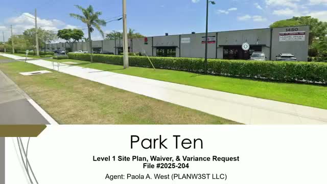 Planning board approves Park 10 site changes to add parking and reduce landscape width