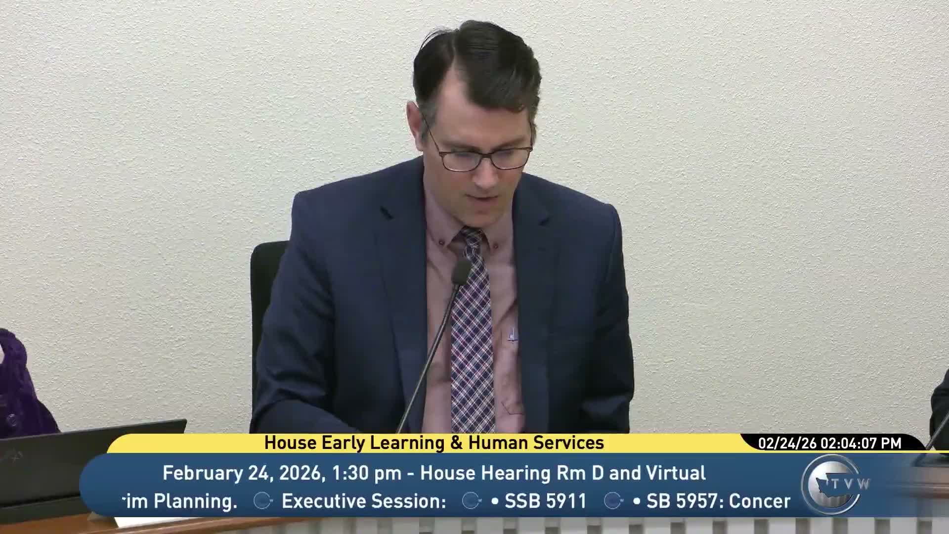 Committee reports three Senate bills out of committee, including a technical amendment to SB 5911