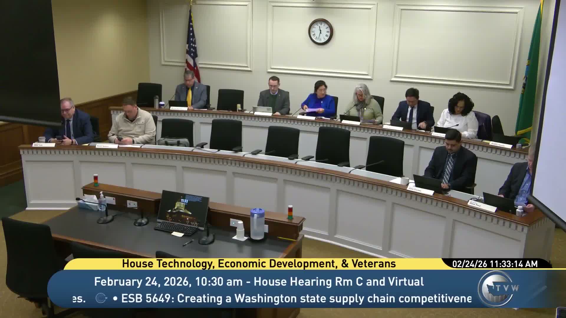 Committee Advances Three Bills: Veterans Benefits, Supply-Chain Program and AI Chatbot Rules